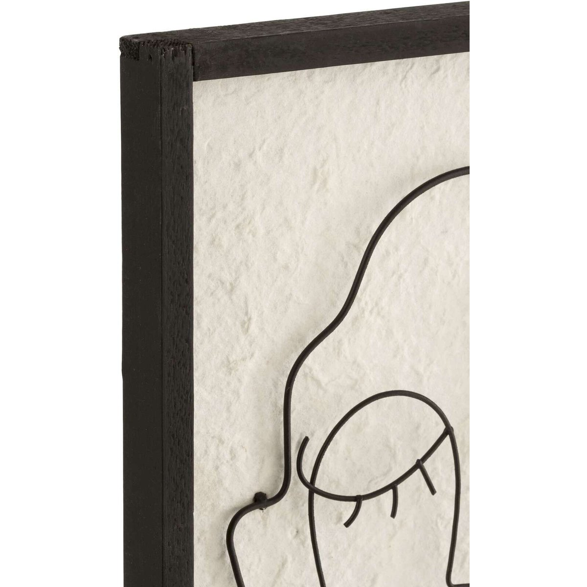 Cadre décoratif en bois, Hiller (lot de 2) beige, ébène, RECOLLECTION