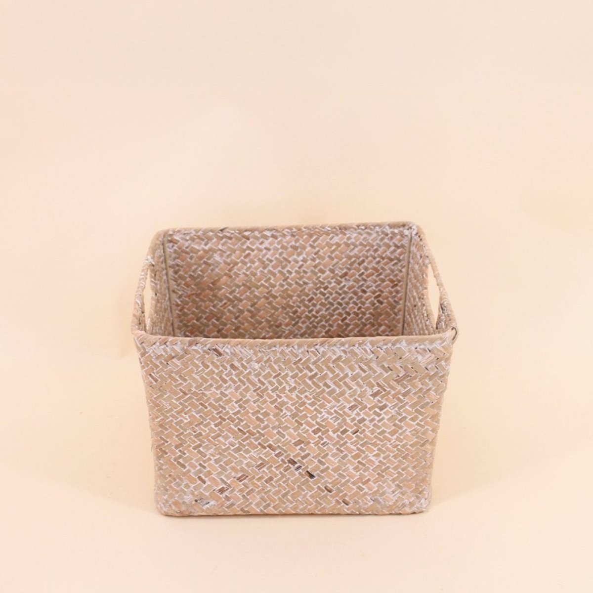 Lot de 3 paniers en fibre naturelle naturel, AZAO