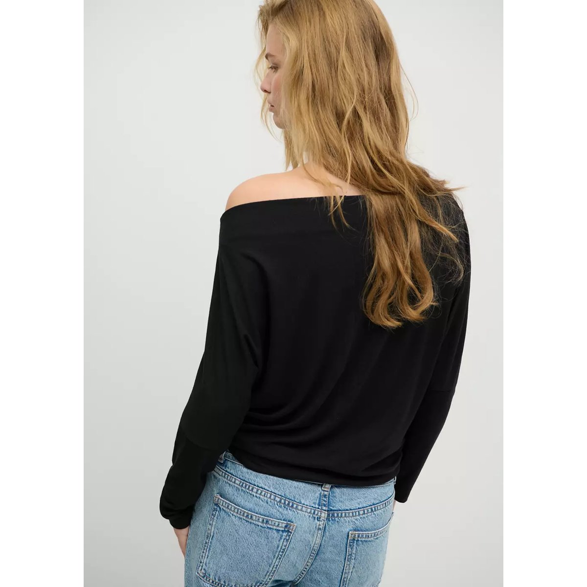 T-shirt manches chauve-souris noir, MANGO TEEN