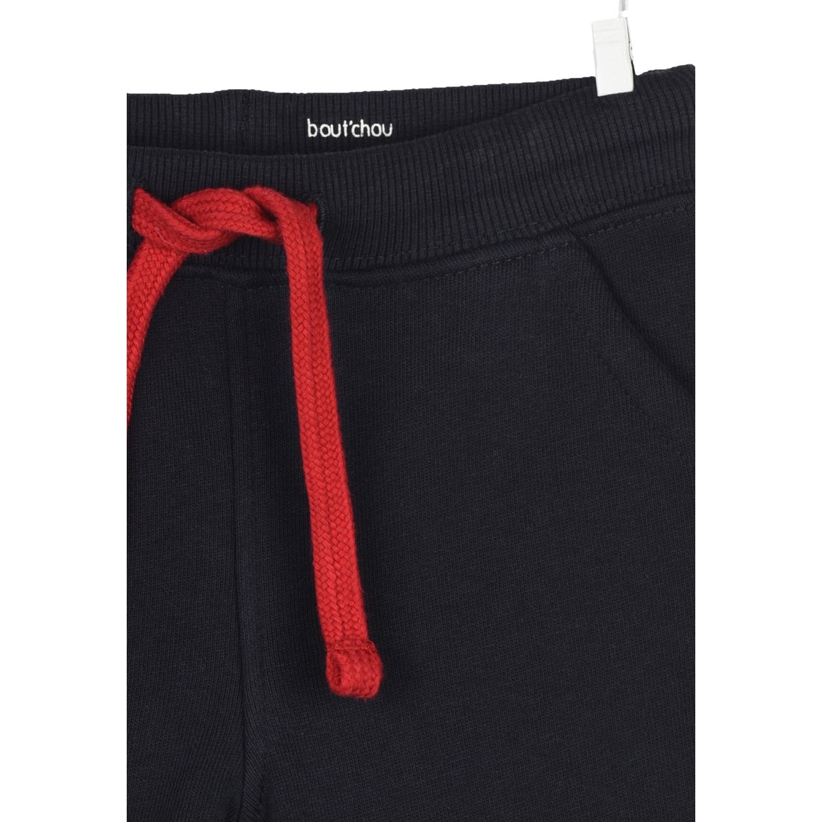 Jogging uni en molleton en coton BIO GOTS marine, BOUT'CHOU