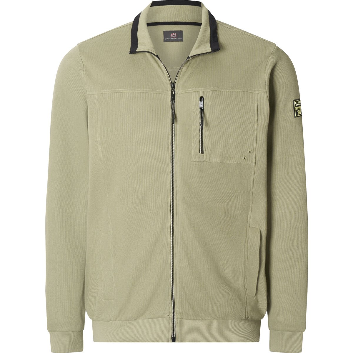 Veste en molleton AAGANG olive, JAN VANDERSTORM