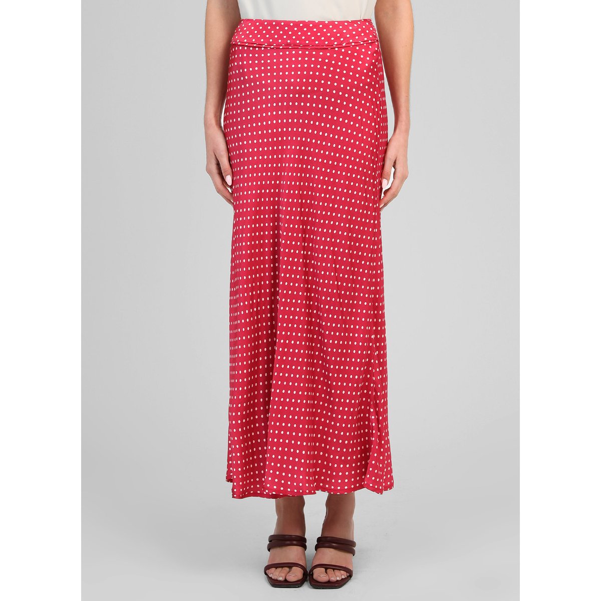 Jupe Midi GALICE doriva framboise, AN'GE