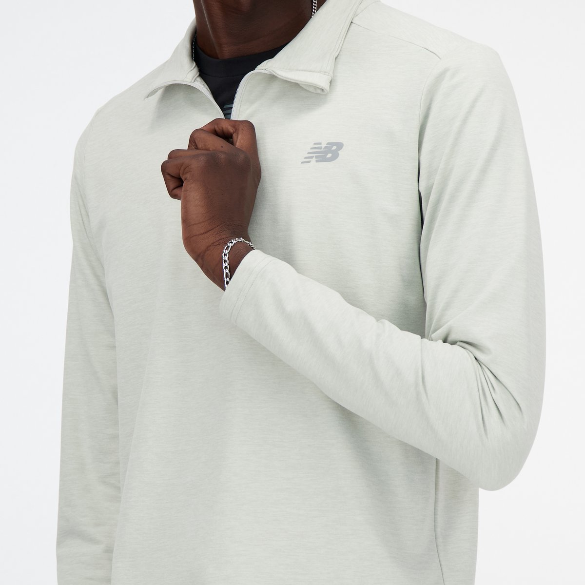 Space Dye 1/4 Zip gris - 5ag, NEW BALANCE