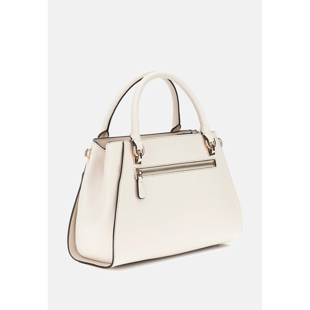 Sac À Main Noelle Saffiano blanc, GUESS