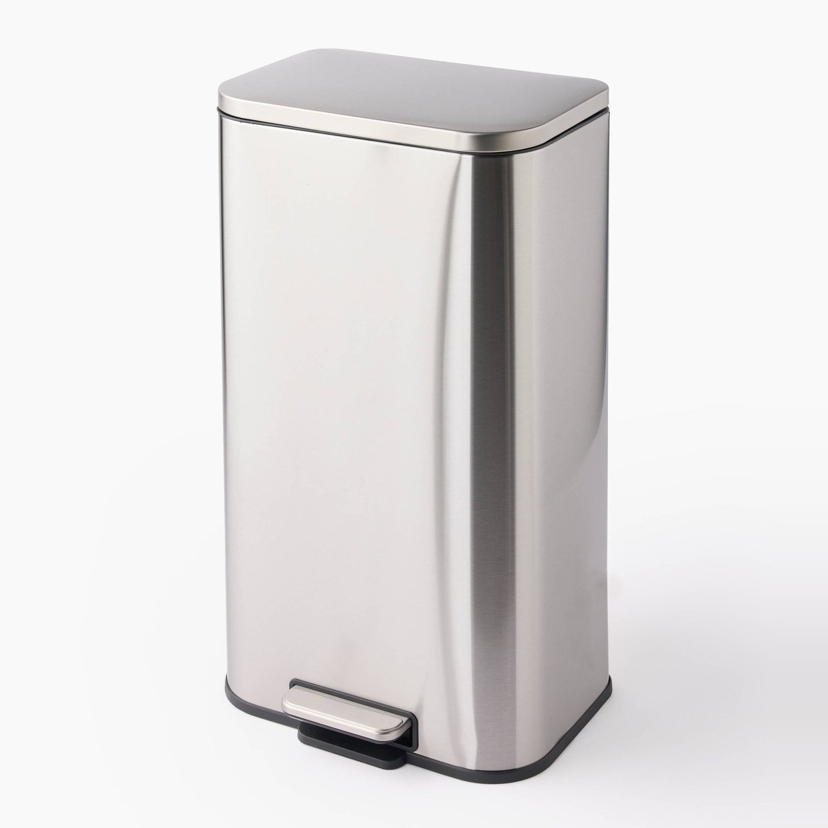 Poubelle, 30L inox, MONOPRIX