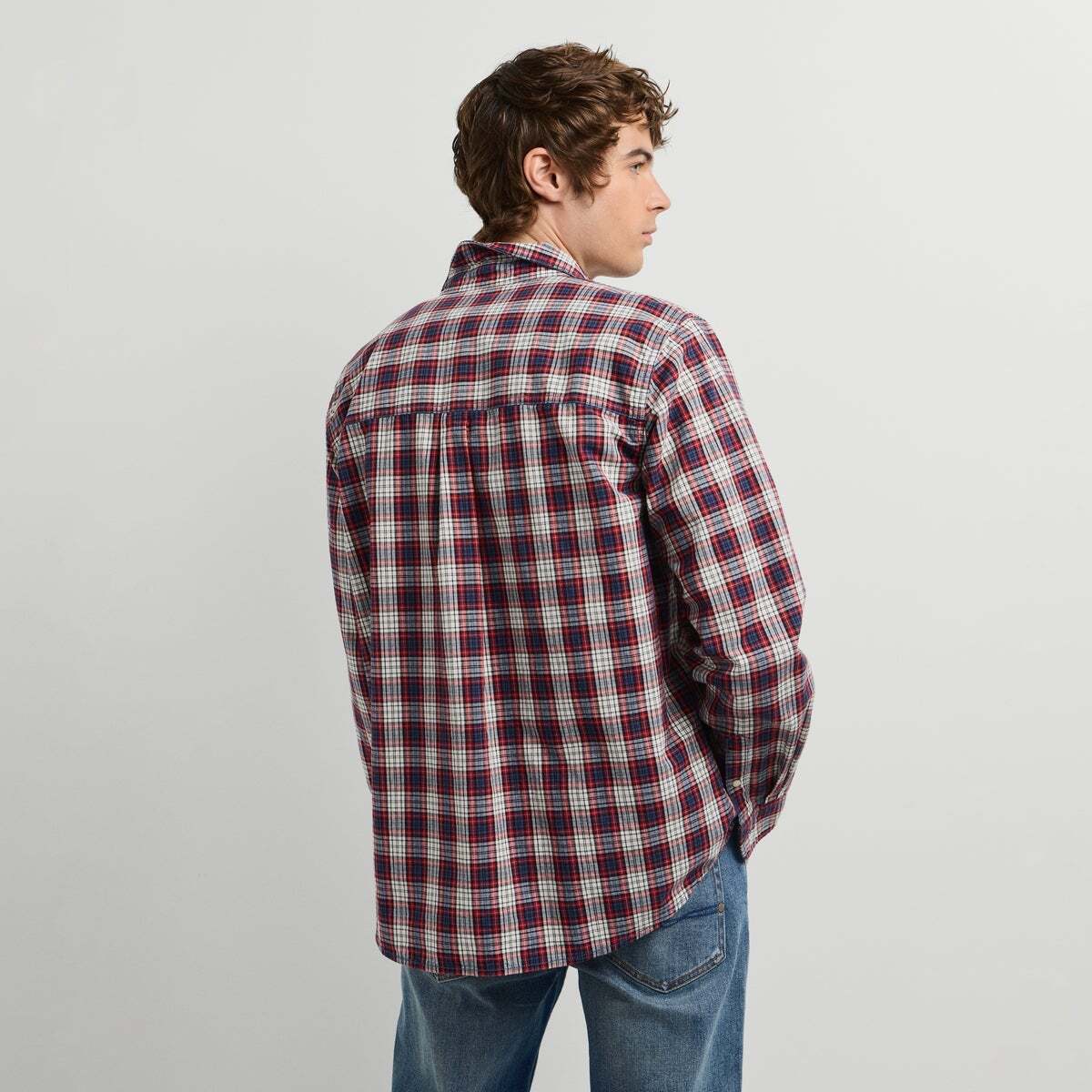Chemise Coupe Regular À Carreaux rouge hiver, PEPE JEANS
