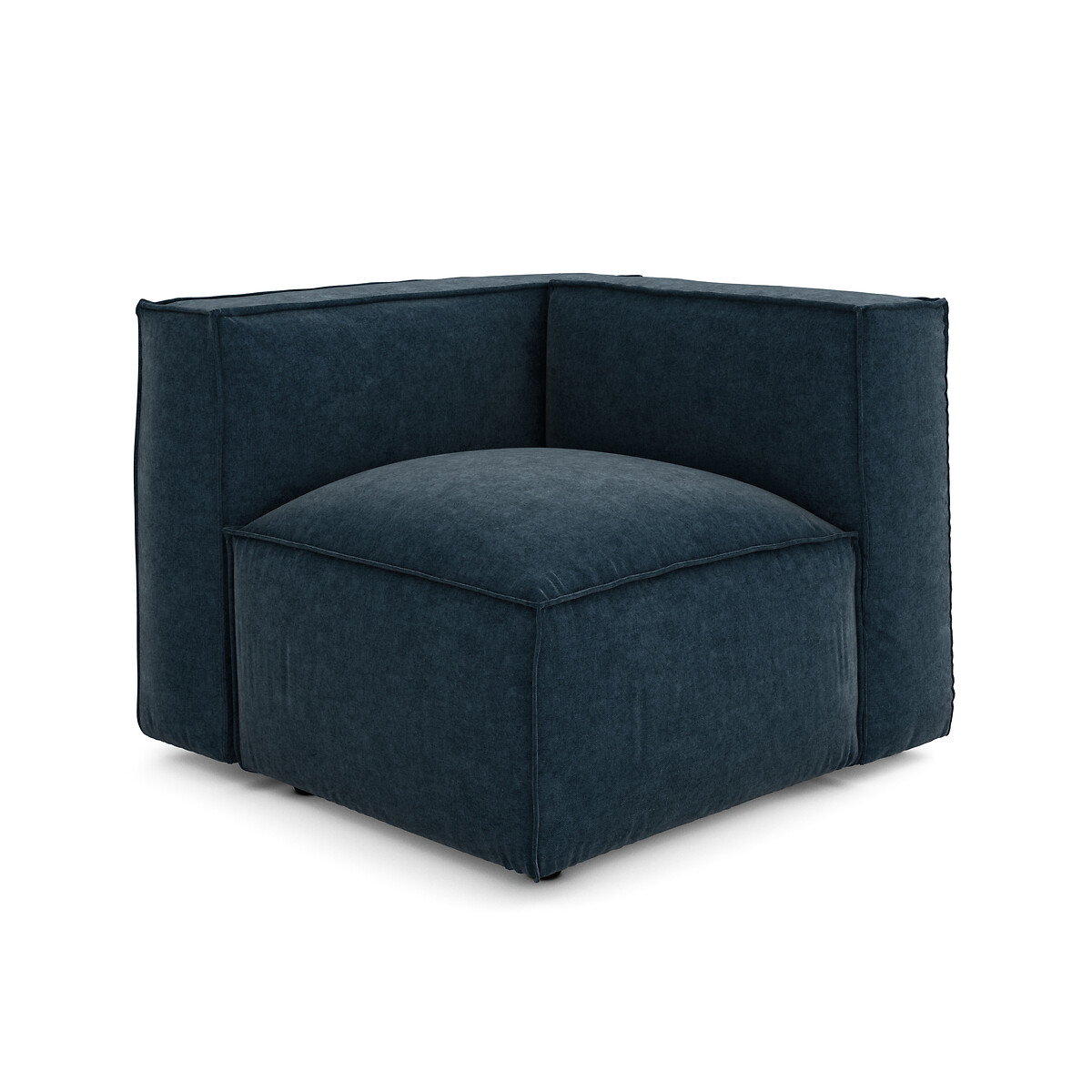 Elément angle pour canapé modulable, en velours texturé, SEVEN  ocre, LA REDOUTE INTERIEURS