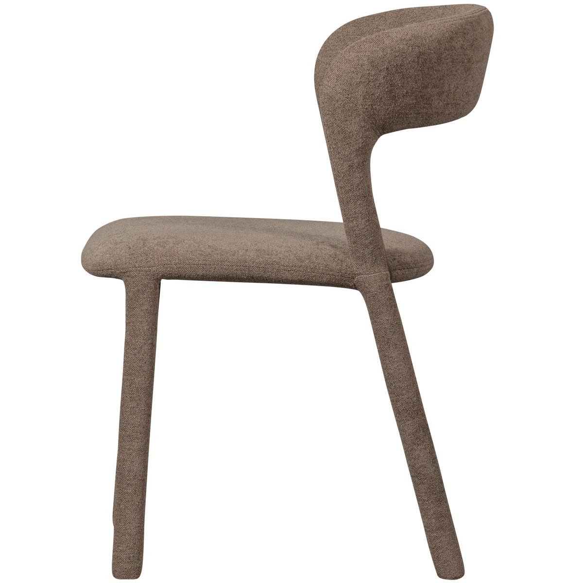 Lot de 2 chaises de table en similicuir NOBLE taupe, WOOOD