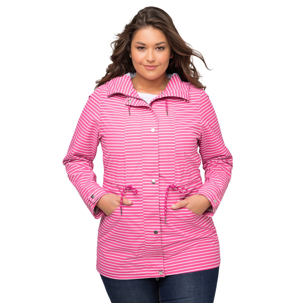 Veste technique HYPRAR à rayures rose vif fuchsia, ULLA POPKEN