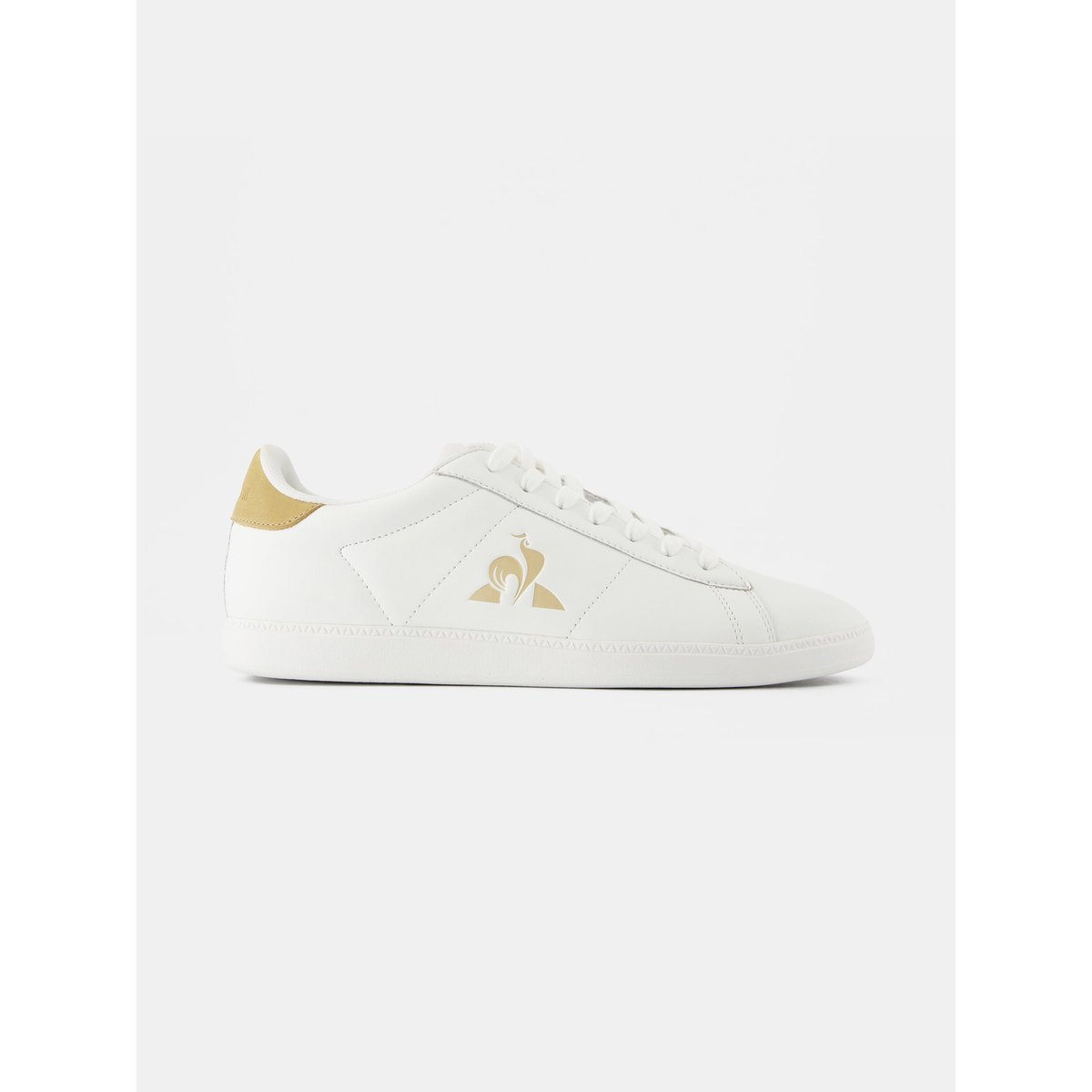 Sneakers de ville en cuir Courtset optical white/tan, LE COQ SPORTIF