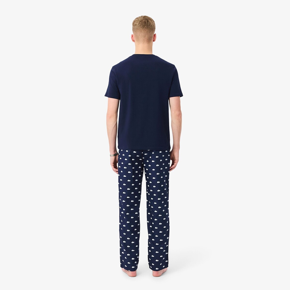 Pyjama met krokodillenprint marine , LACOSTE
