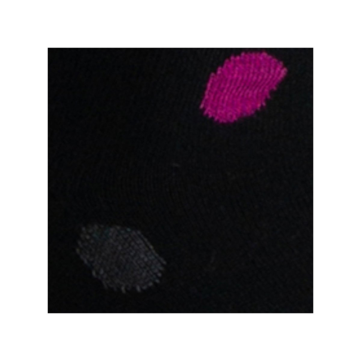 Socquettes jersey all over pois destructurée MADE IN FRANCE noir, KINDY
