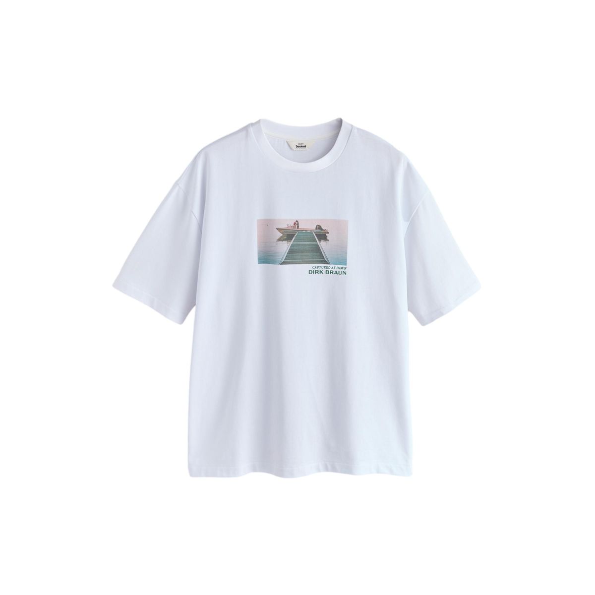 T-shirt à imprimé dirk braun seminal edit blanc, NEXT