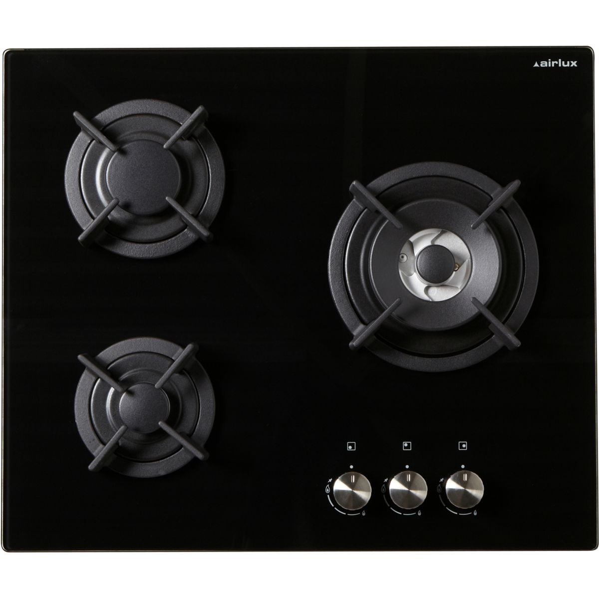 Plaque gaz AV635HBK noir, AIRLUX