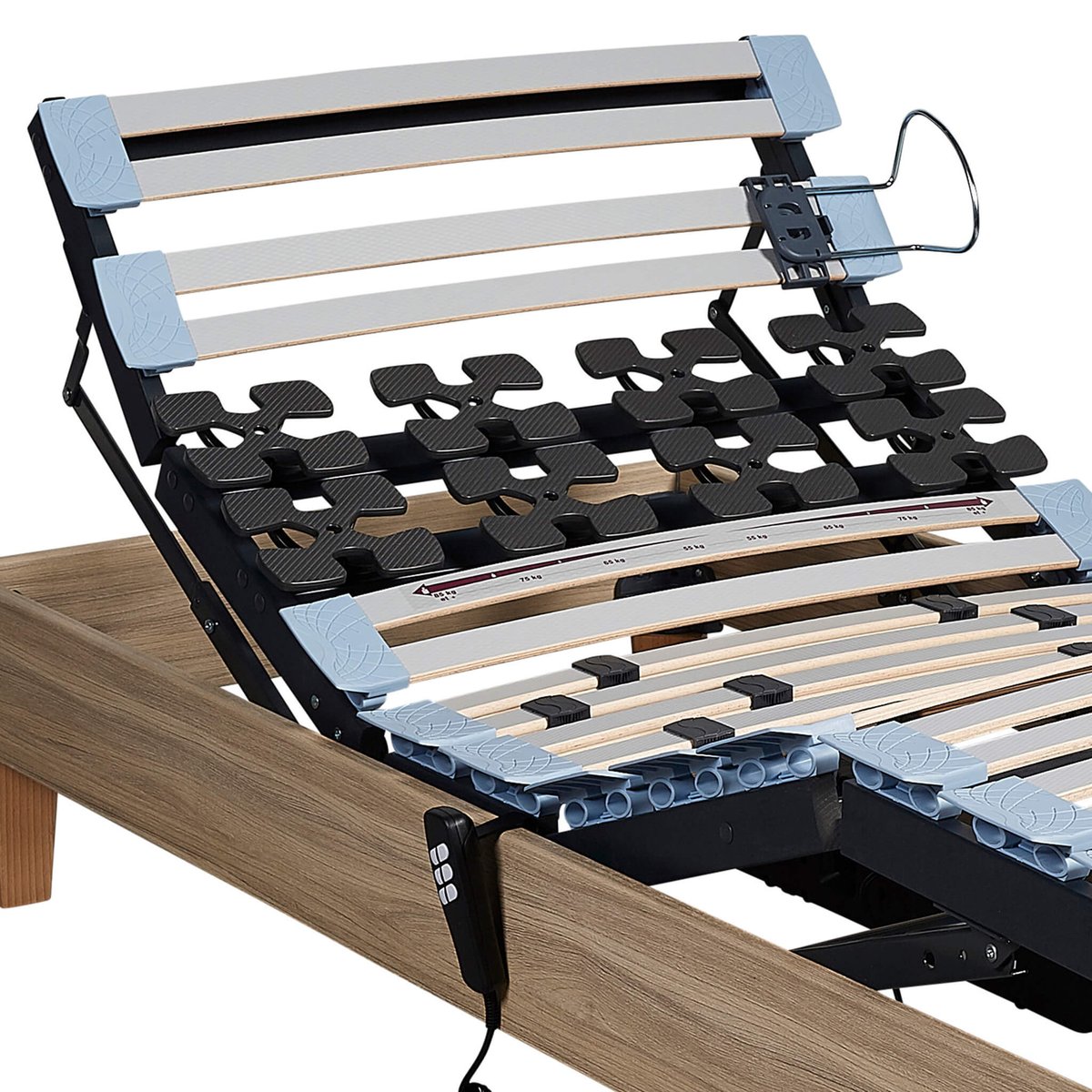 Sommier de relaxation électrique LUXE bois naturel, SOMEO