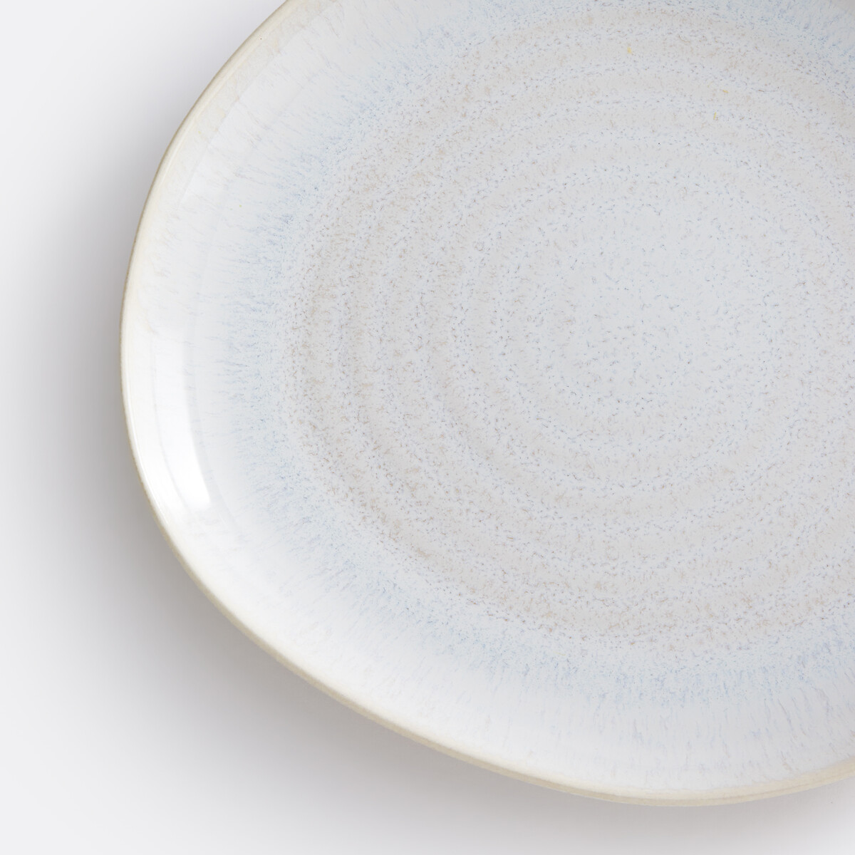 Lot de 4 assiettes plates en grès nacré, Ivoria beige nacre, LA REDOUTE INTERIEURS