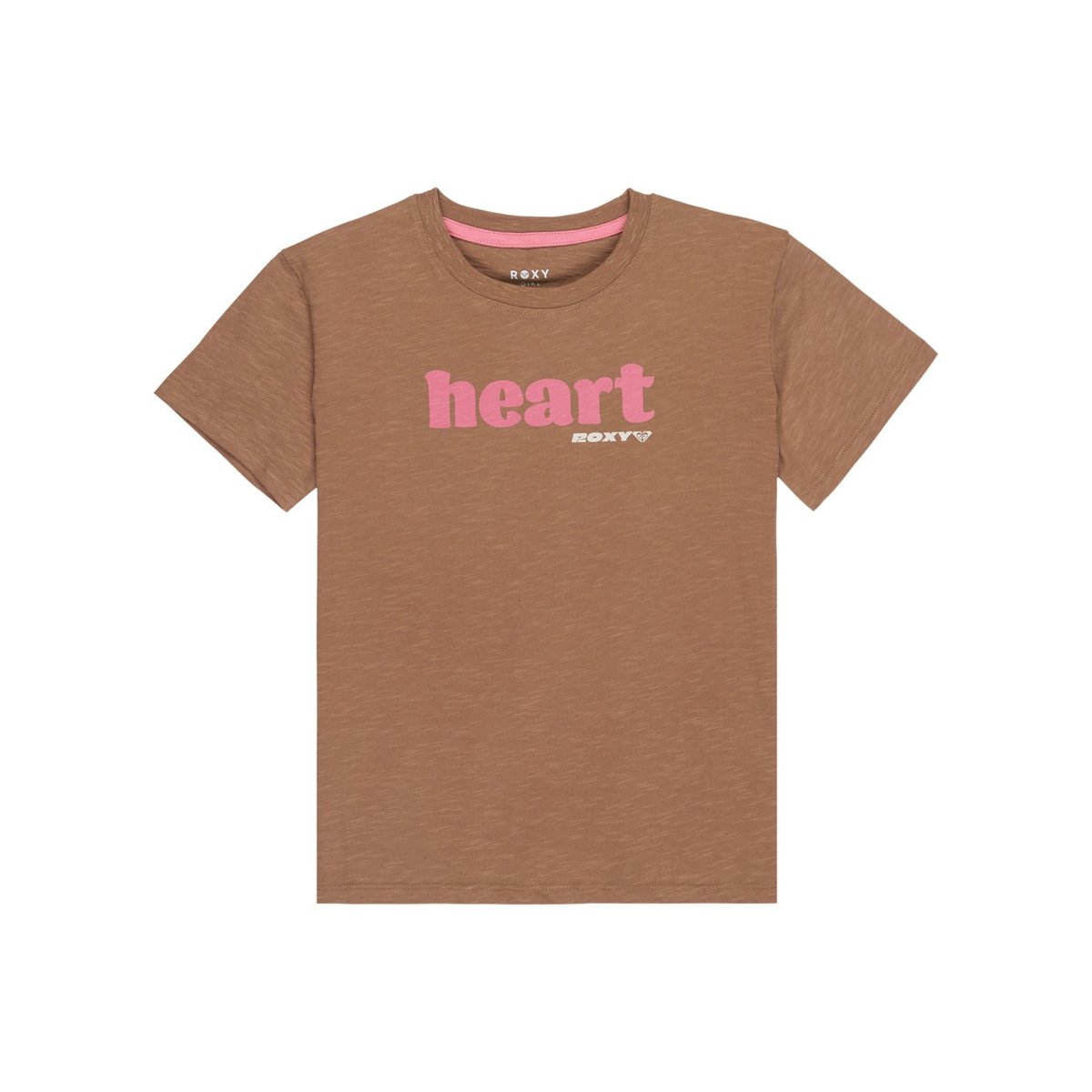 T-Shirt, manches courtes, col rond, . marron woodsmoke, ROXY