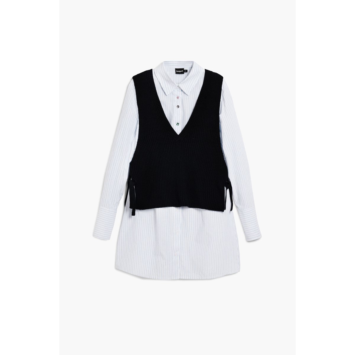 Chemise gilet amovible noir, DESIGUAL