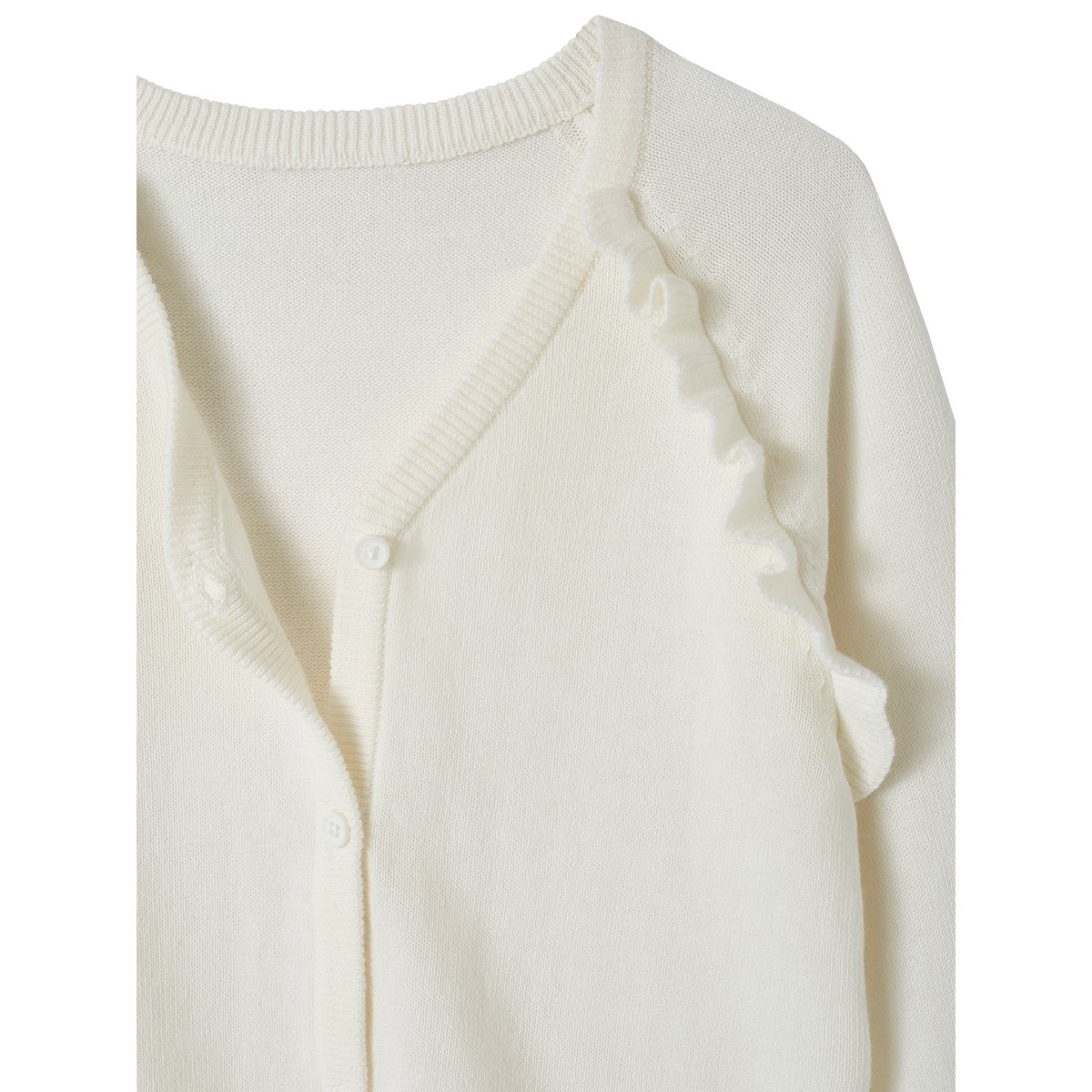 Gilet à volants cérémonie écru, VERTBAUDET
