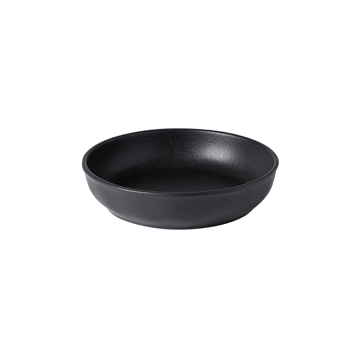 Assiette fond rond en grès, RODA noir ardoise, COSTA NOVA