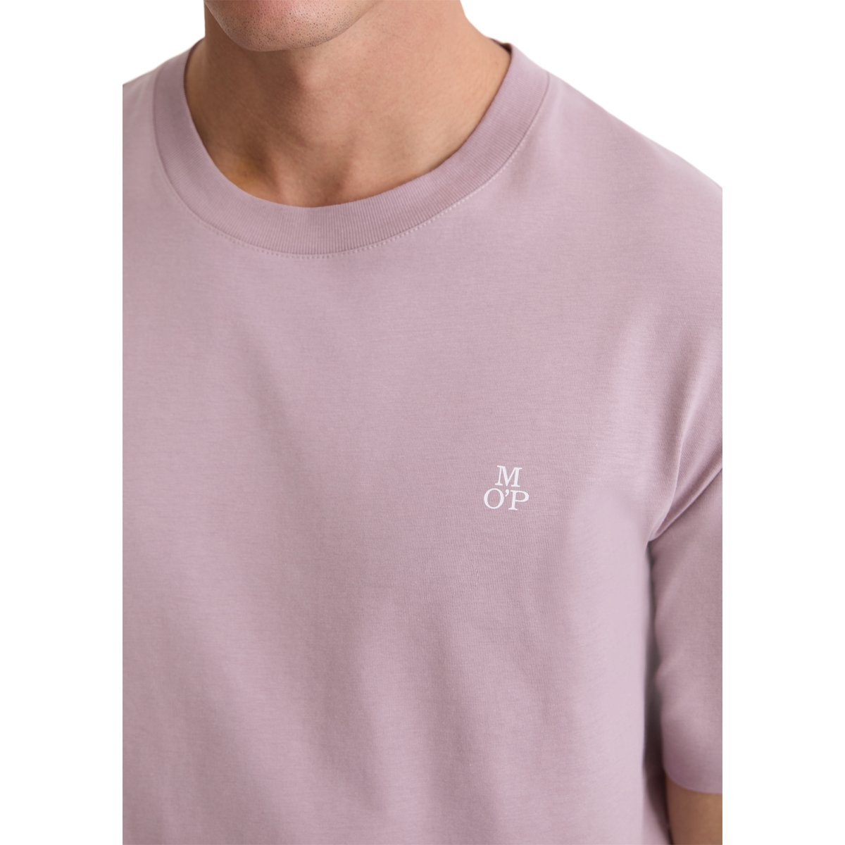 T-shirt basique regular en pur coton bio violet, MARC O'POLO