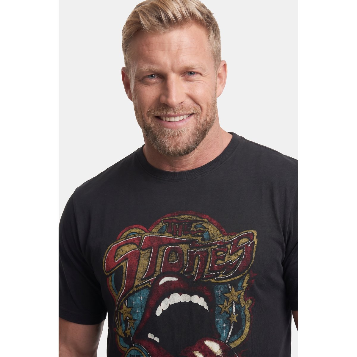 T-shirt, Collection Concert, Rolling Stones noir, JP1880
