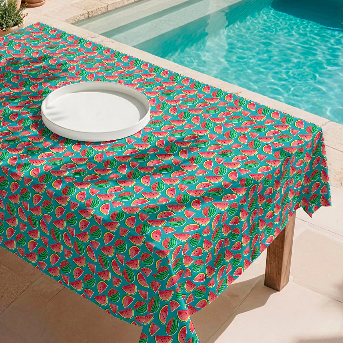 Nappe anti-taches Water Melon - coton 100% - multicolore, NAF NAF HOME