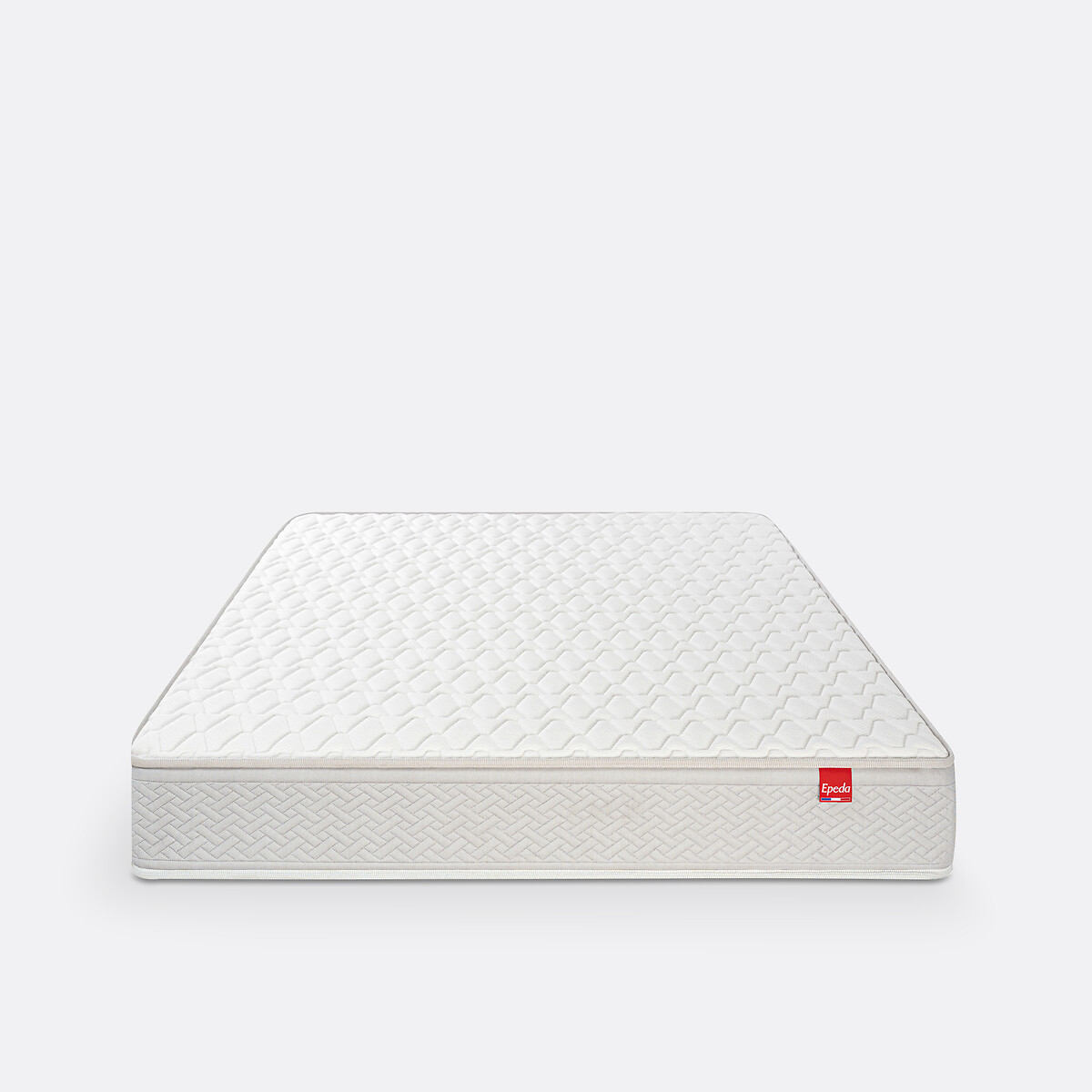 Matelas ressorts Multispire 3 zones, Dépaysant blanc/gris souris, EPEDA