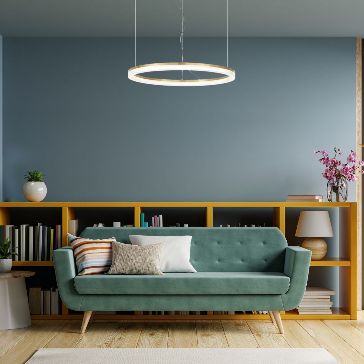 Suspension CROWN laiton, IDEAL LUX