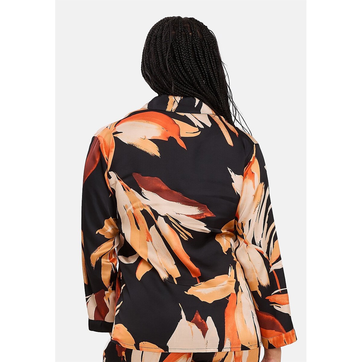 Chemisier avec manches PURE CHIC imprimé feuilles, SANS COMPLEXE