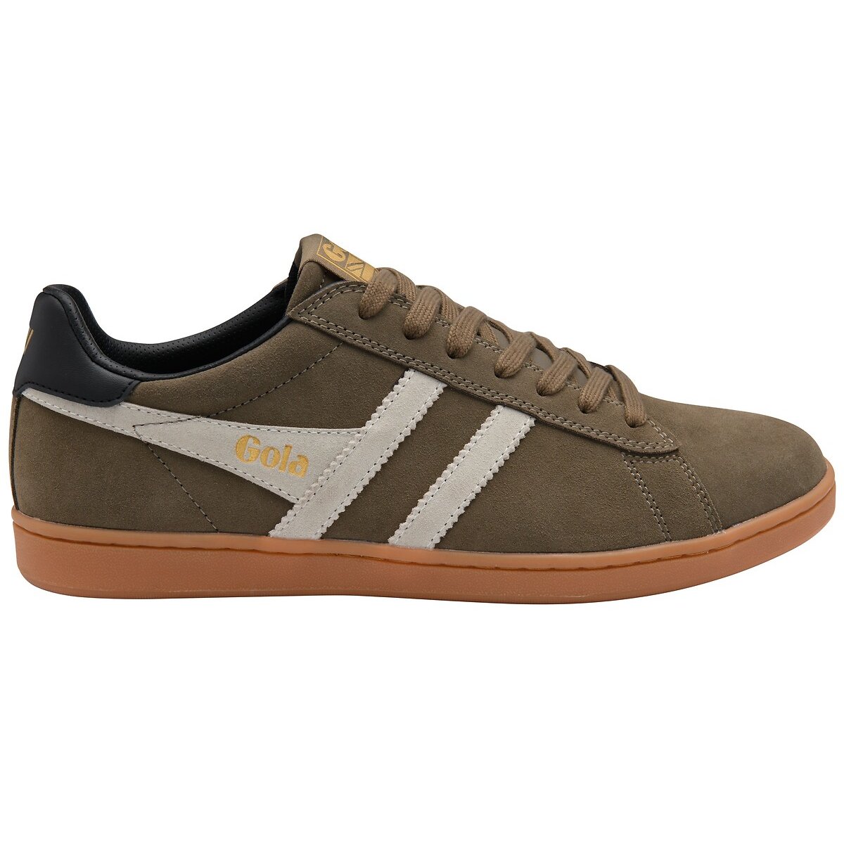 Baskets en cuir marron, GOLA