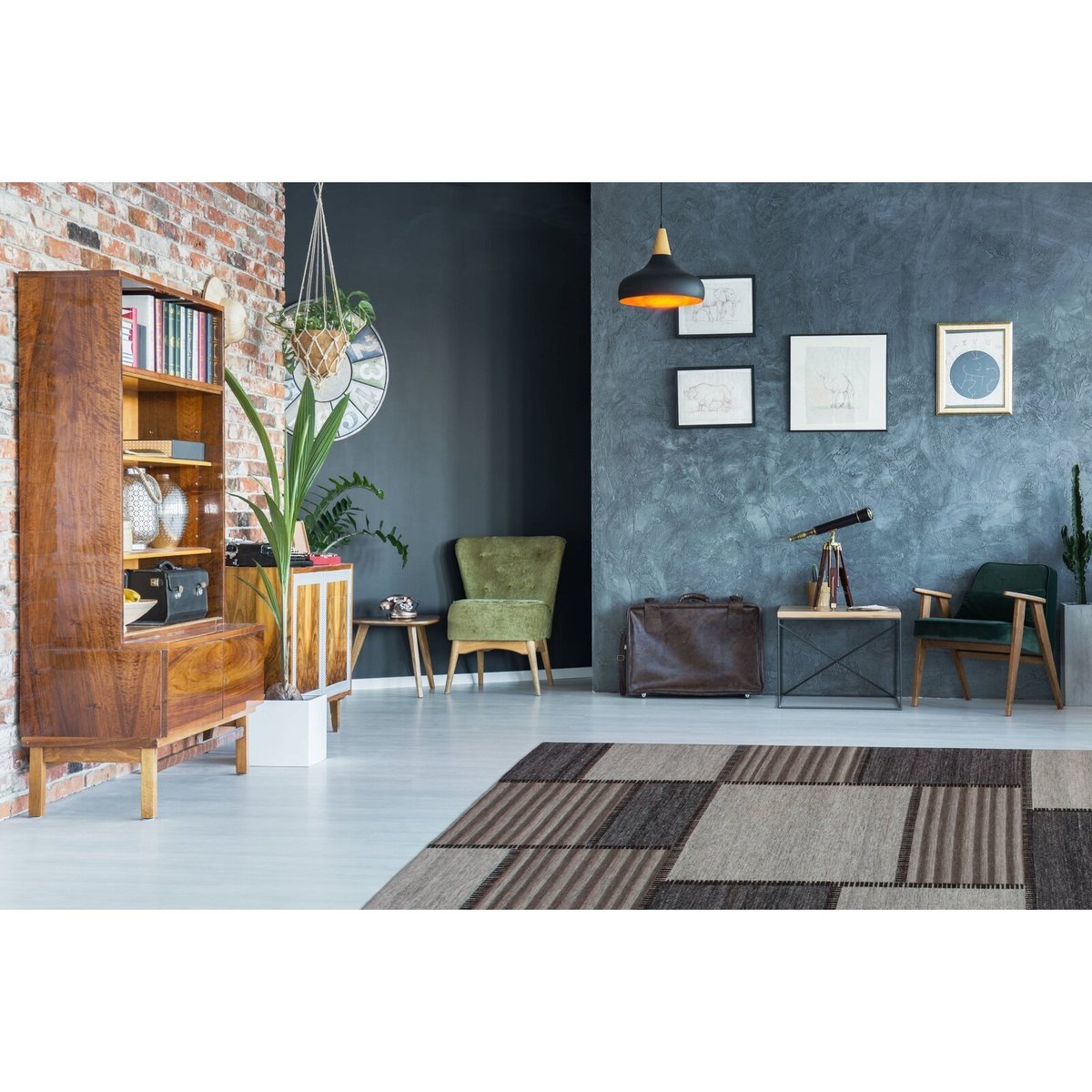 Tapis rectangulaire en laine, PHOENIX beige, ARTE ESPINA