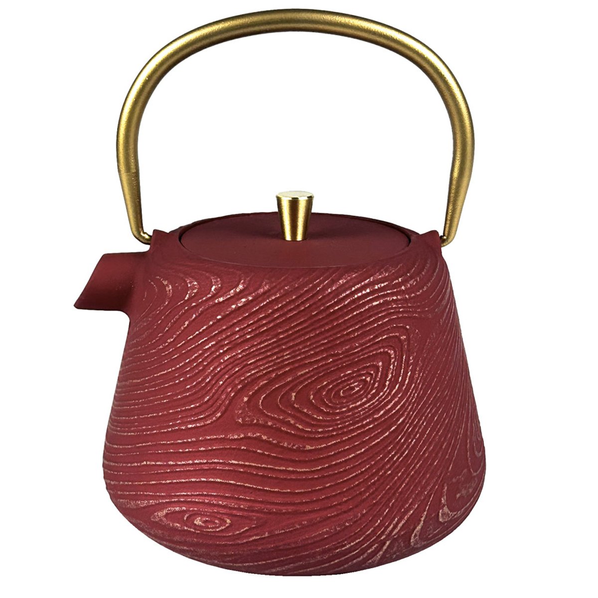 Théière en fonte avec filtre inox Glitter Red 1 L - GLITTER rouge, TABLE PASSION