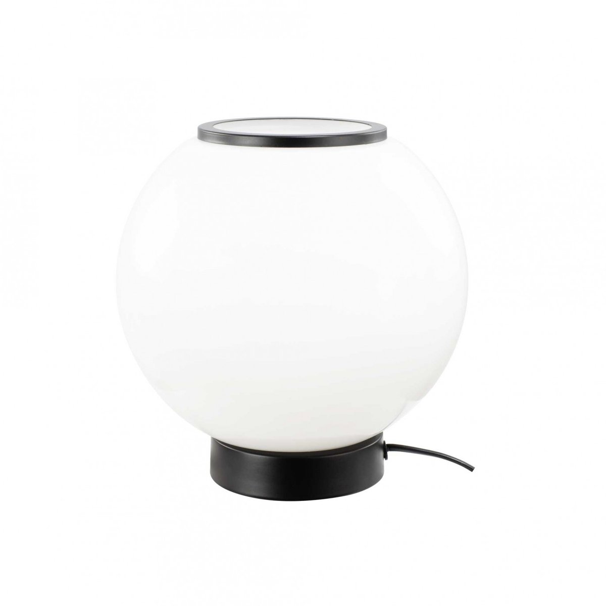 Lampe à poser en verre & métal, SILEA blanc, C-CREATION