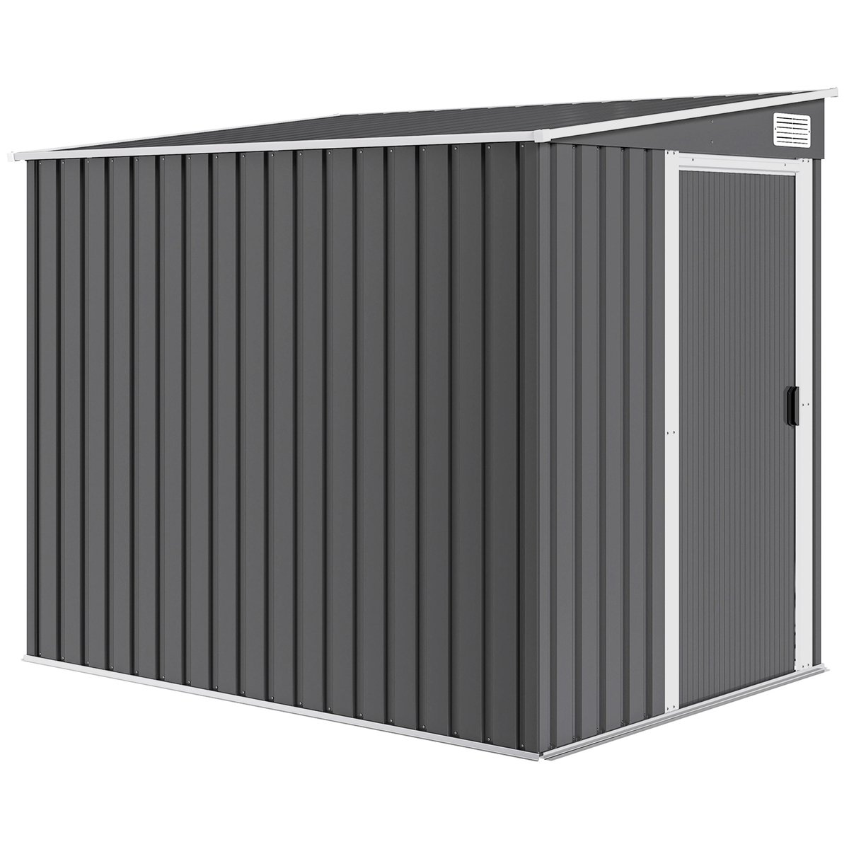 Abri de jardin Acier galvanisé Gris foncé gris, OUTSUNNY