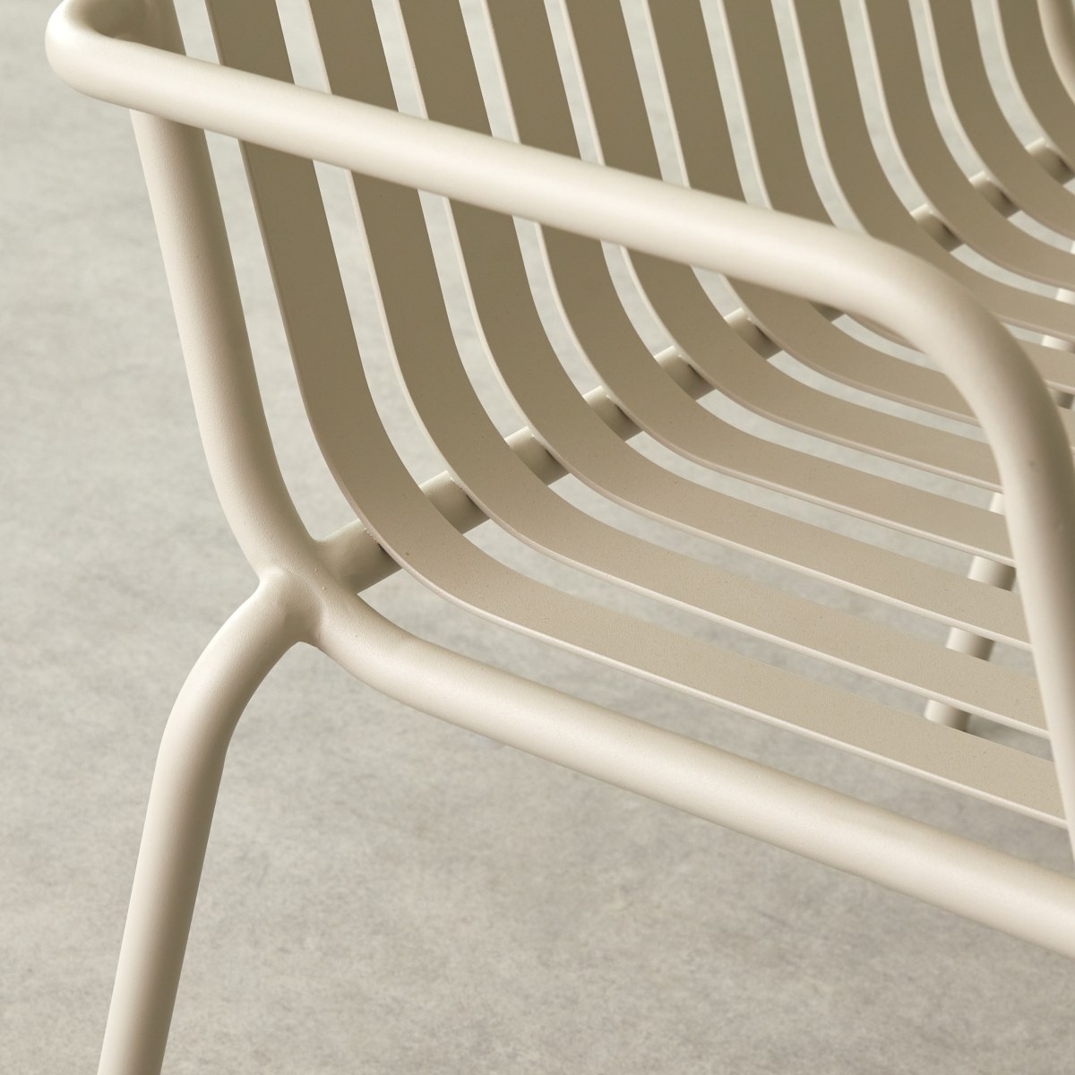 Fauteuil de jardin en Métal, GABY beige, TIKAMOON