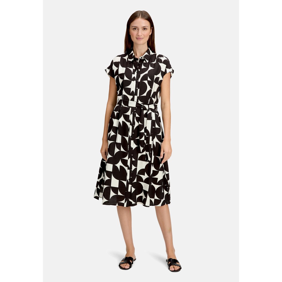 Robe d'été à imprimé noir/blanc, BETTY & CO