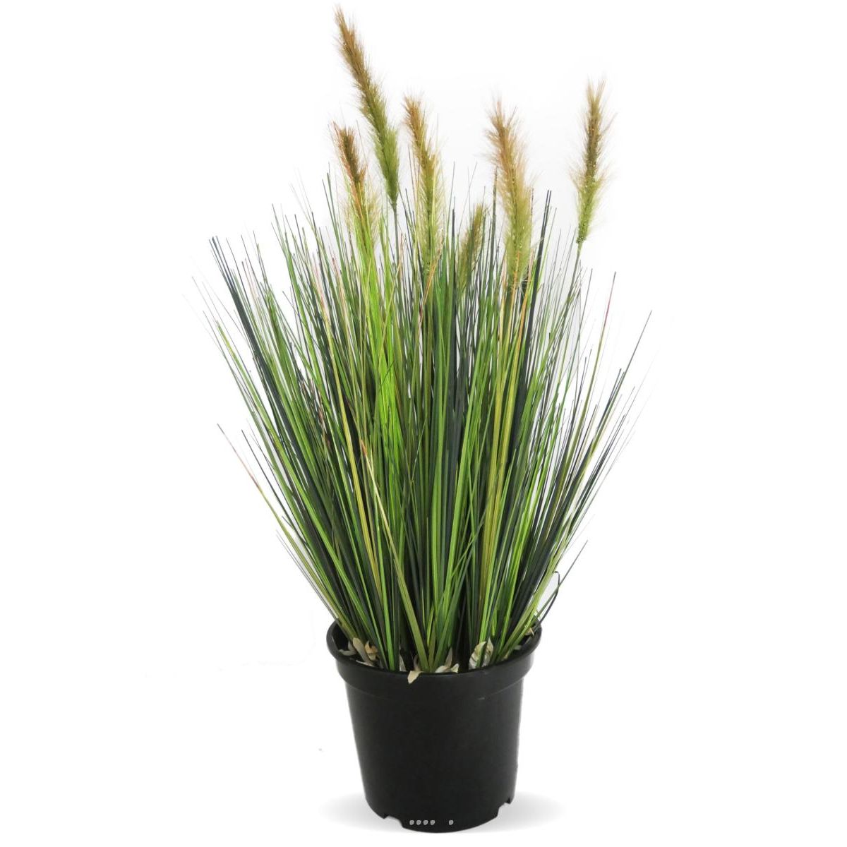 Graminée artificielle Fleurs vertes H 60 cm caramel, ARTIFICIELLES