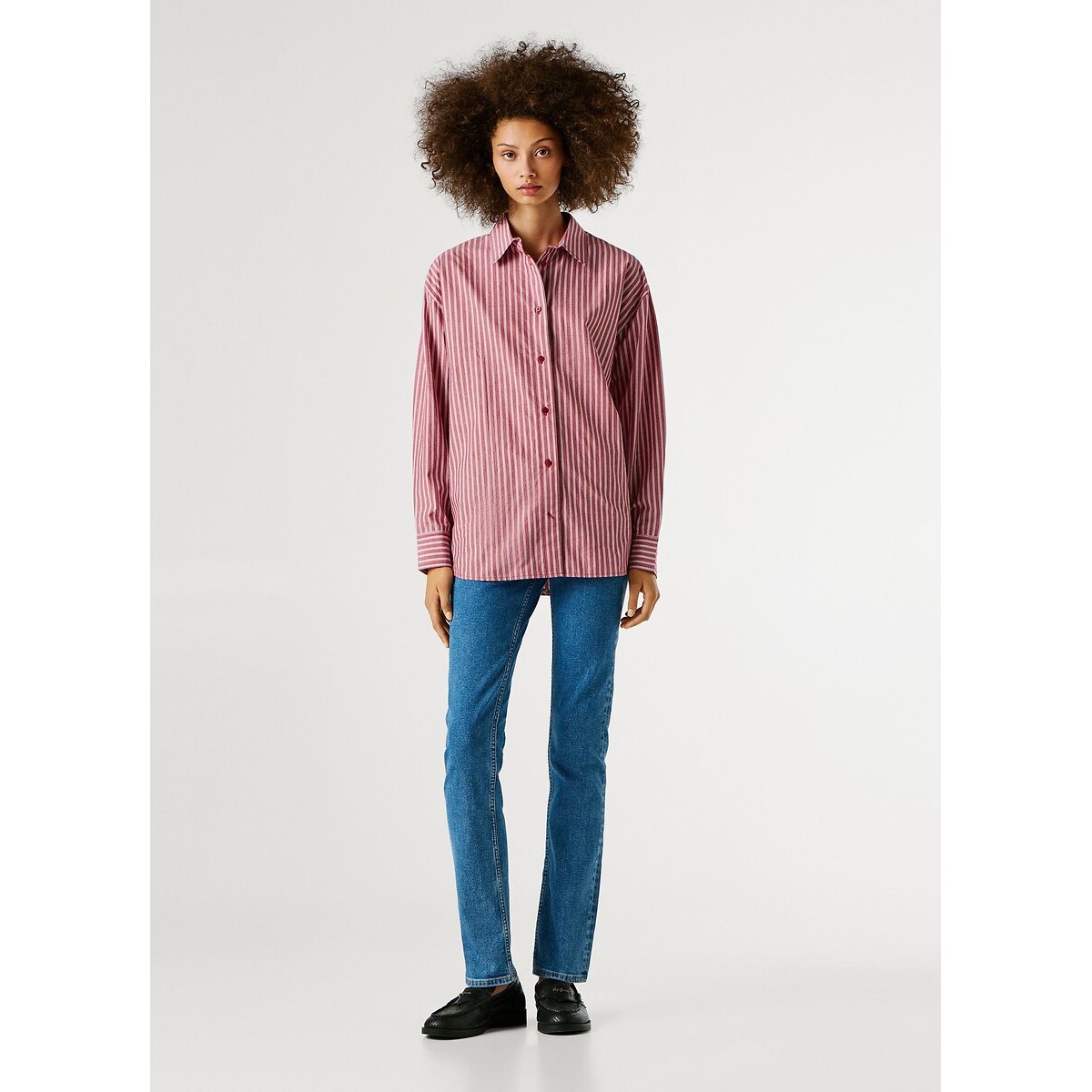 Chemise à rayures rayé rouge, PEPE JEANS