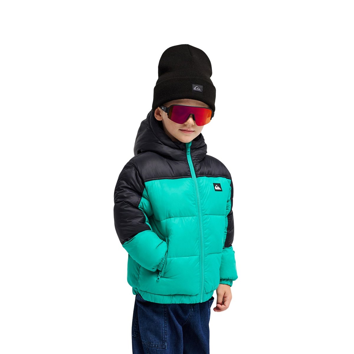 Doudoune à capuche COLD DAYS vert deep green, QUIKSILVER