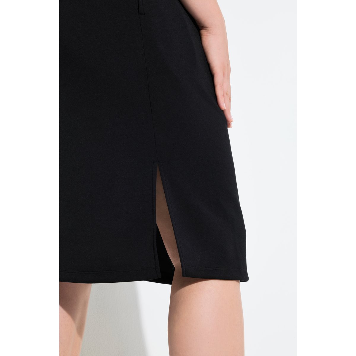 Robe en molleton, modal mélangé noir, ULLA POPKEN