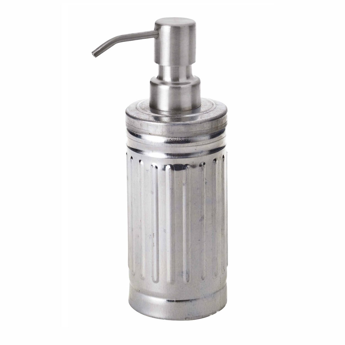 Distributeur de savon en métal inox GALVA gris, GUY LEVASSEUR