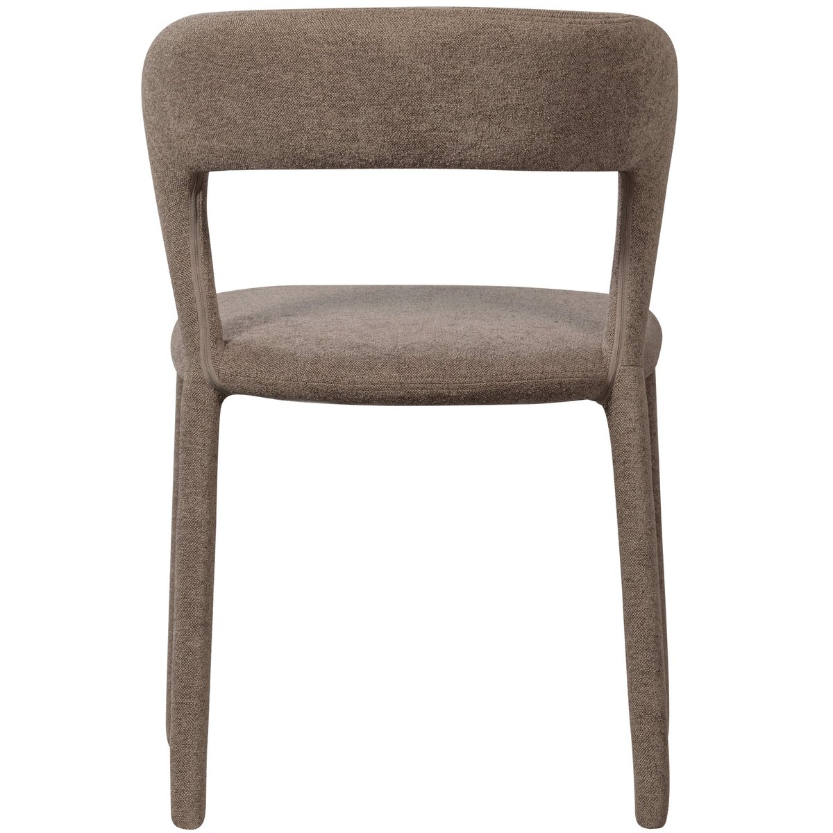 Lot de 2 chaises de table en similicuir NOBLE taupe, WOOOD