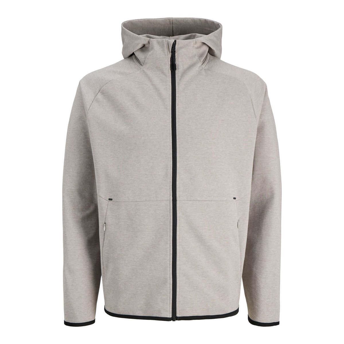 Sweat À Capuche Zippé grise - light grey melange, JACK & JONES