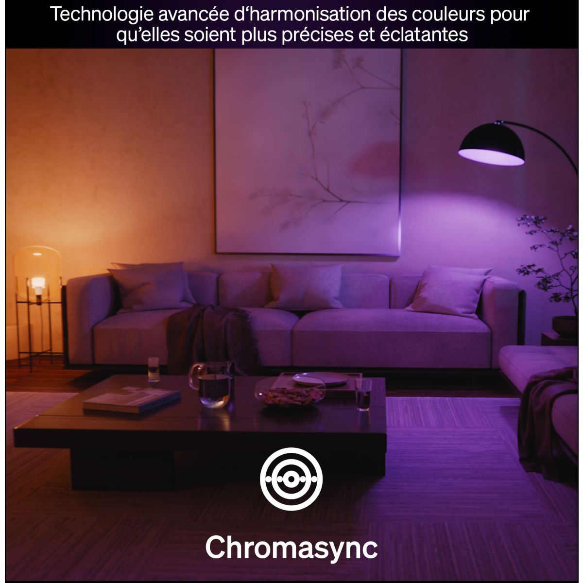 Ampoule LED connectée E27 White&Color Ambiance 100W couleur unique, PHILIPS HUE
