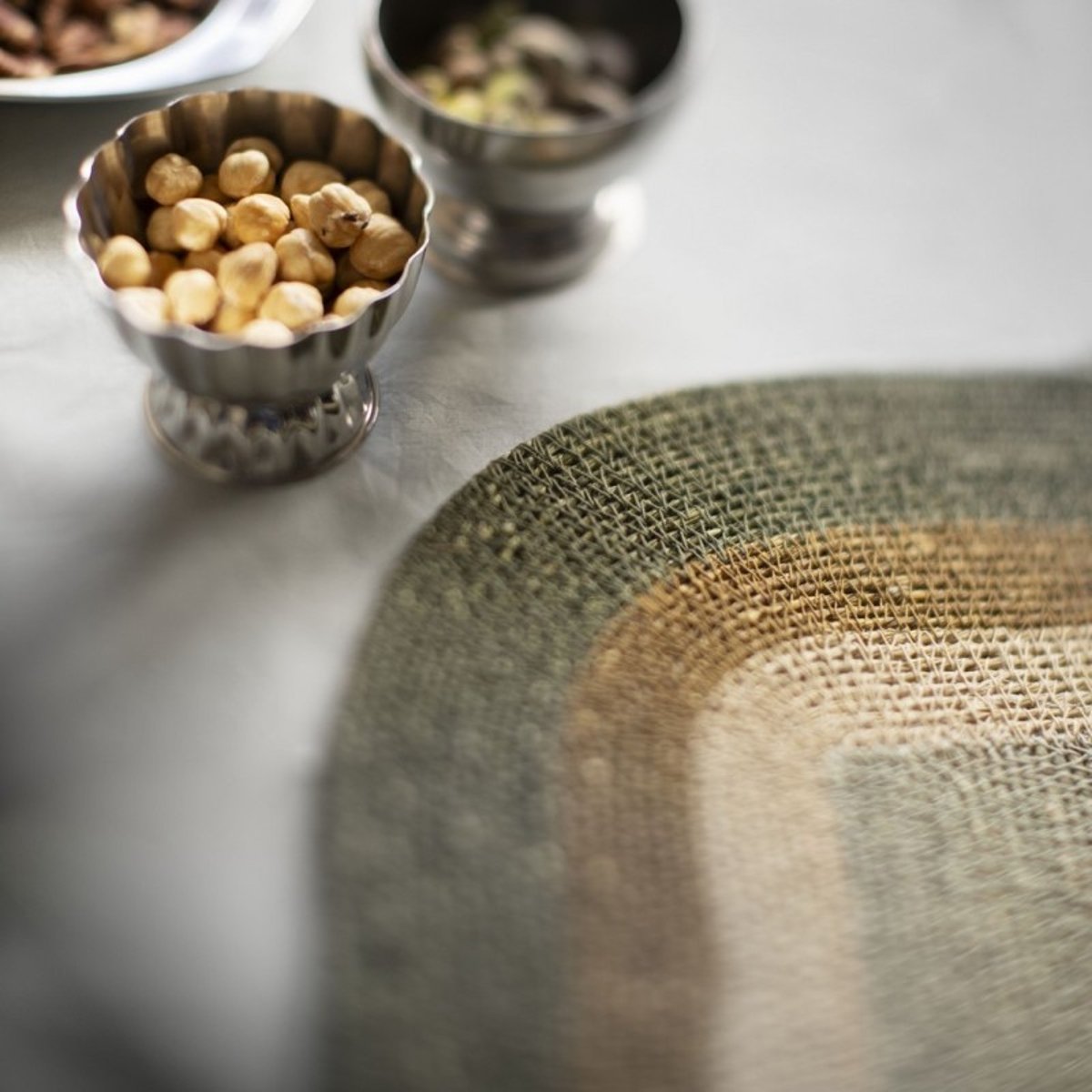 Set de table design artisanal herbier brun, MADAM STOLTZ