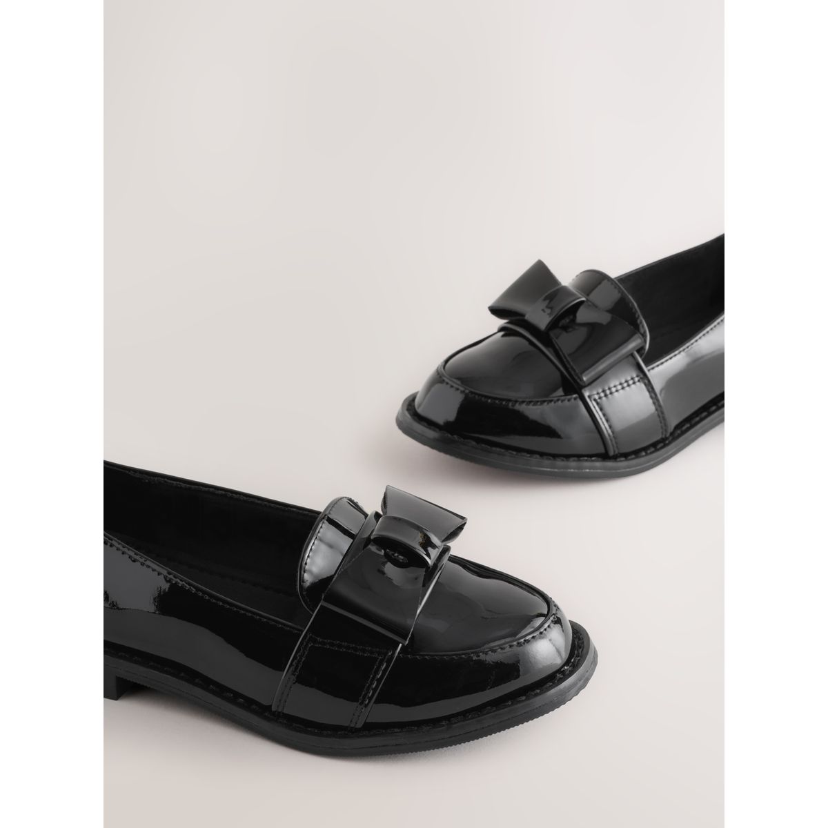 Mocassins d'écolier à nœud noir, NEXT
