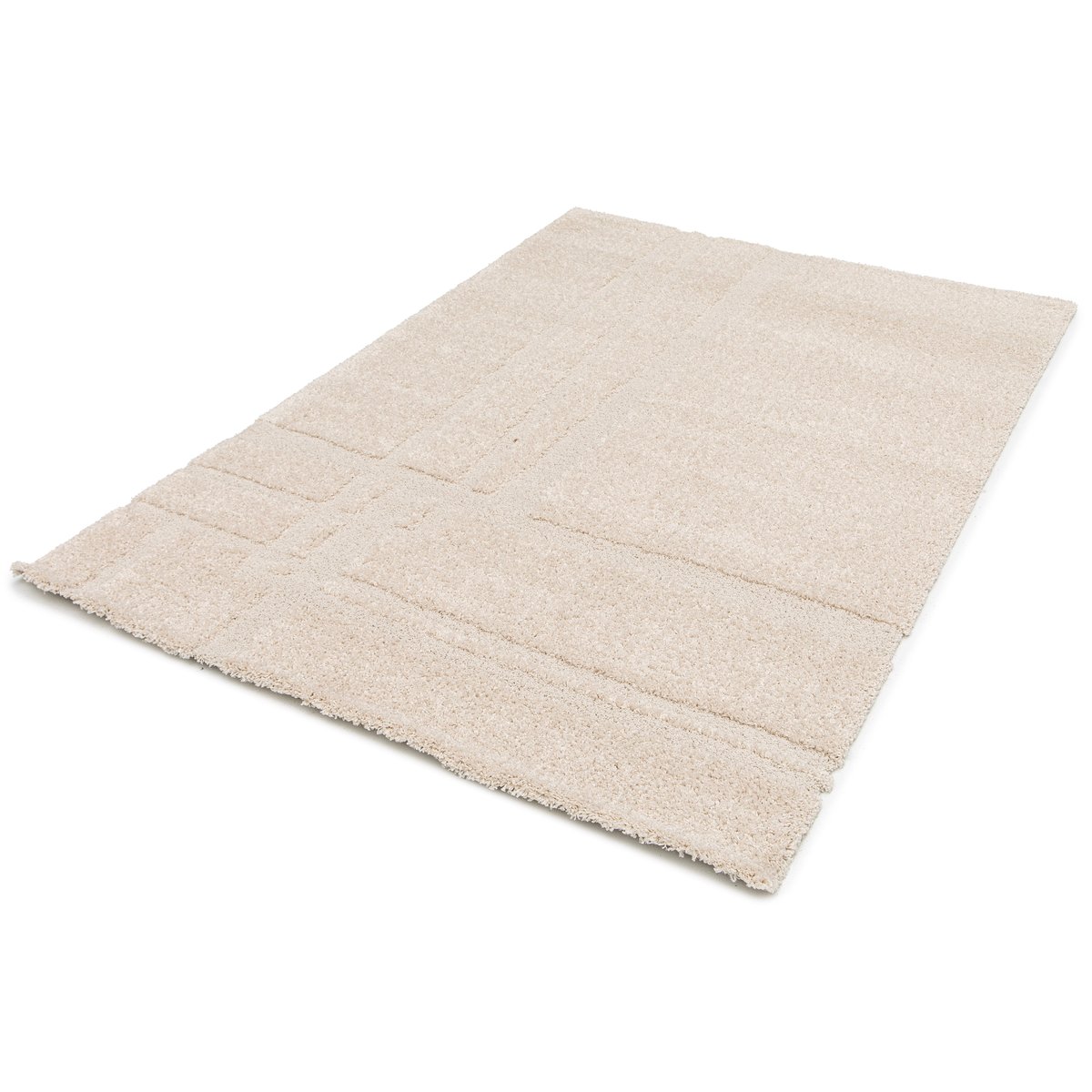 Tapis design doux et épais ARCHI beige sable, AFK LIVING