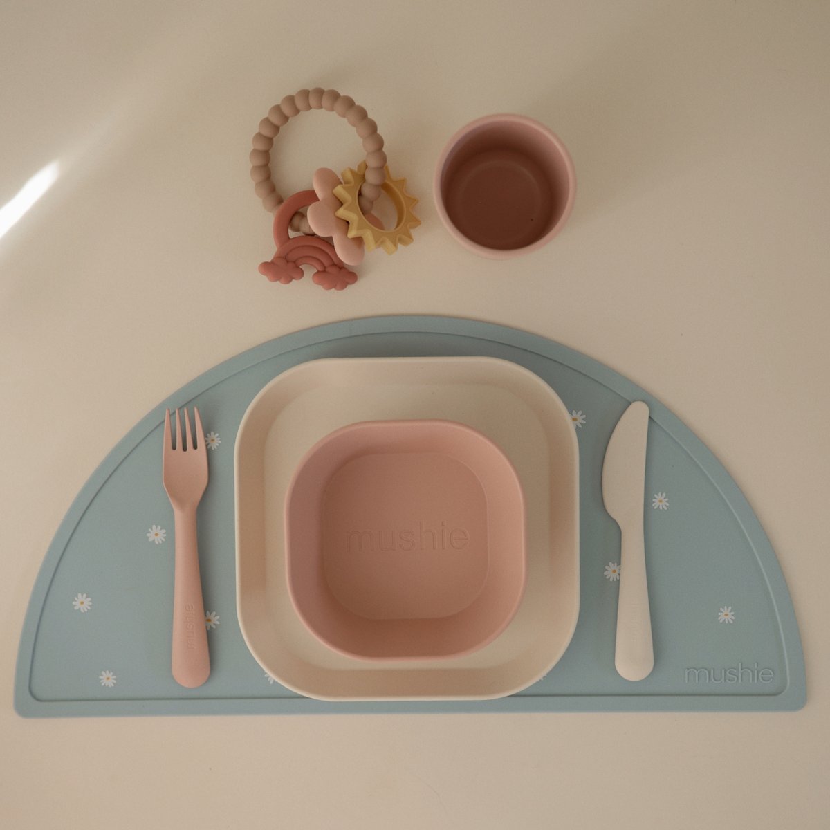 Set de couverts rose, MUSHIE