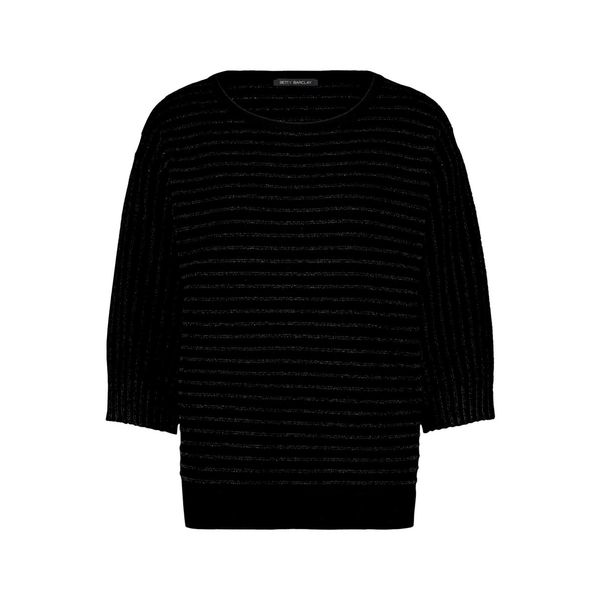 Pull-over en maille à fils de fil textile noir, BETTY BARCLAY